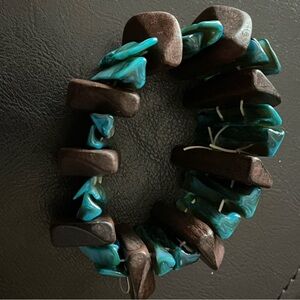 🔥2 for $10🔥Women’s Turquoise and Coconut Shell Bracelet